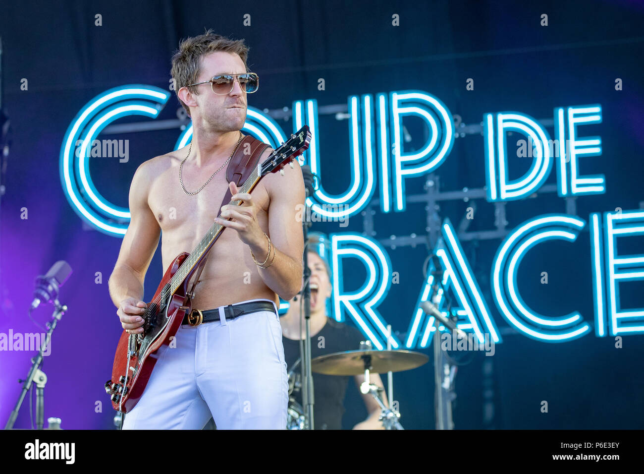 Finsbury Park, Royaume-Uni. 30 juin 2018, exécution de Miles Kane à Queens of the Stone Age et Amis UK.Parc Finsbury Londres.© Jason Richardson / Alamy Live News Banque D'Images