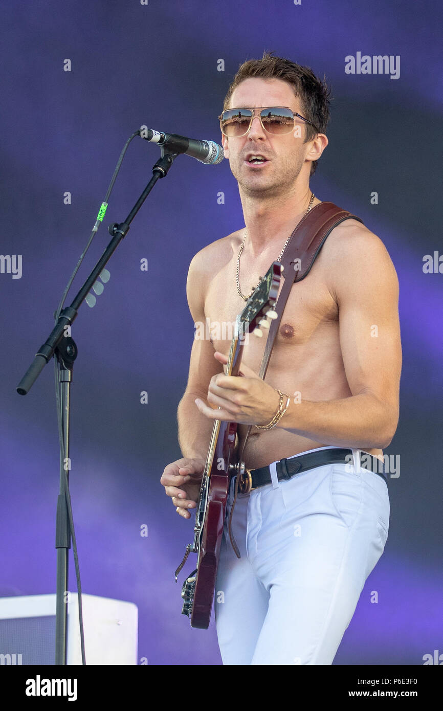 Finsbury Park, Royaume-Uni. 30 juin 2018, exécution de Miles Kane à Queens of the Stone Age et Amis UK.Parc Finsbury Londres.© Jason Richardson / Alamy Live News Banque D'Images