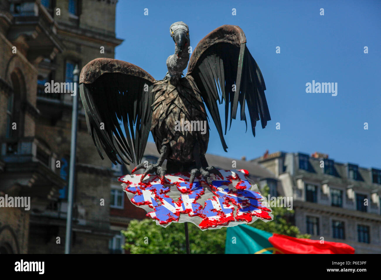 Londres, Royaume-Uni, 30 juin 2018. La bannière au 70e anniversaire du NHS Crédit Mars : Alex Cavendish/Alamy Live News Banque D'Images