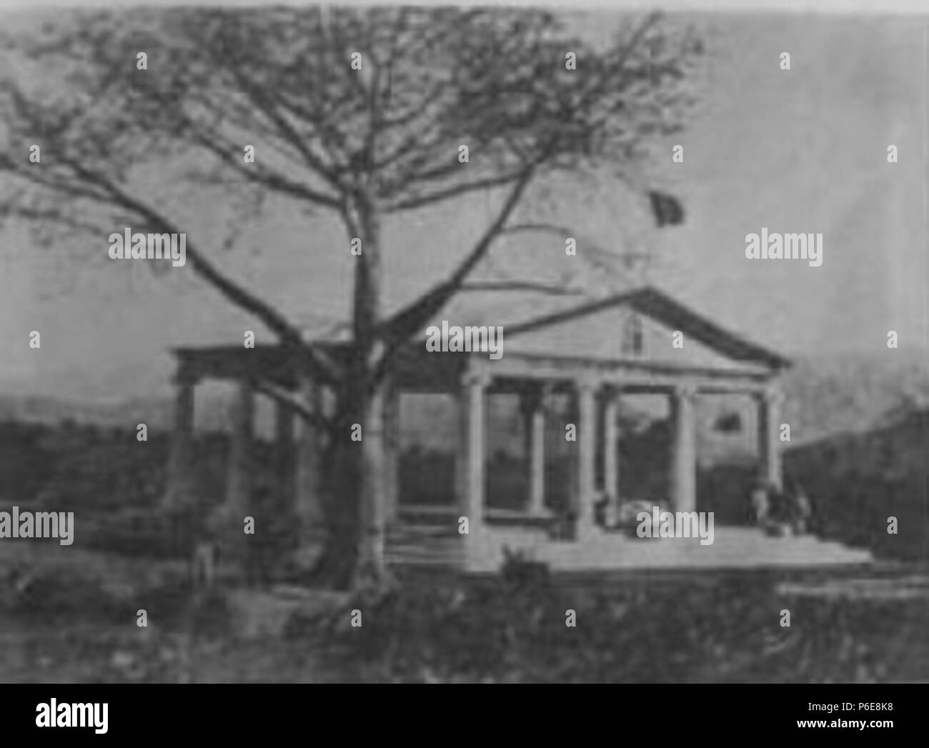 Español : Temple de Minerve de Chiquimula en 1910 . 191076 Templo minerva chiquimula Banque D'Images