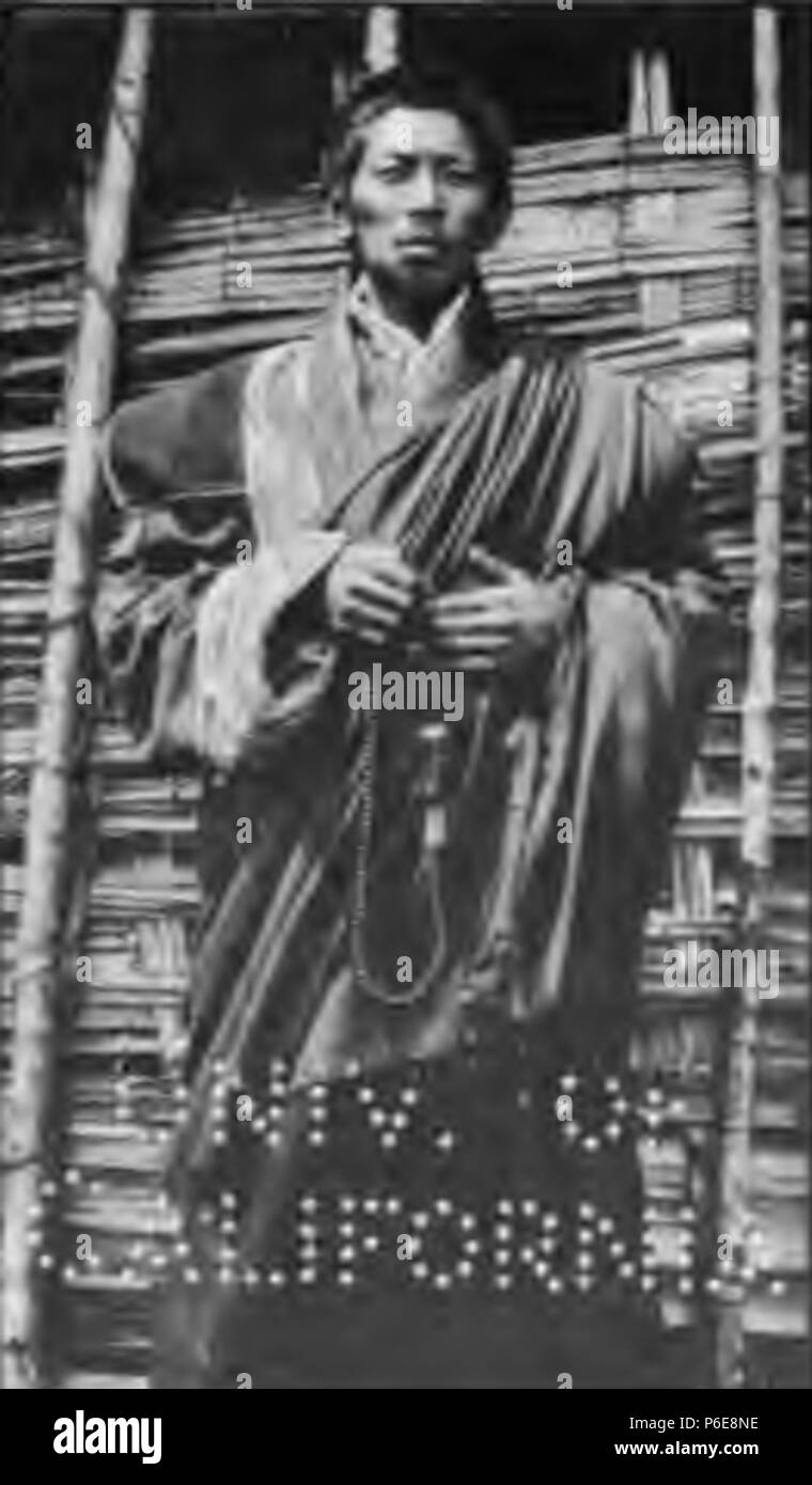 : , . 1910 76 Le Chipsera Lama Sikhim Banque D'Images