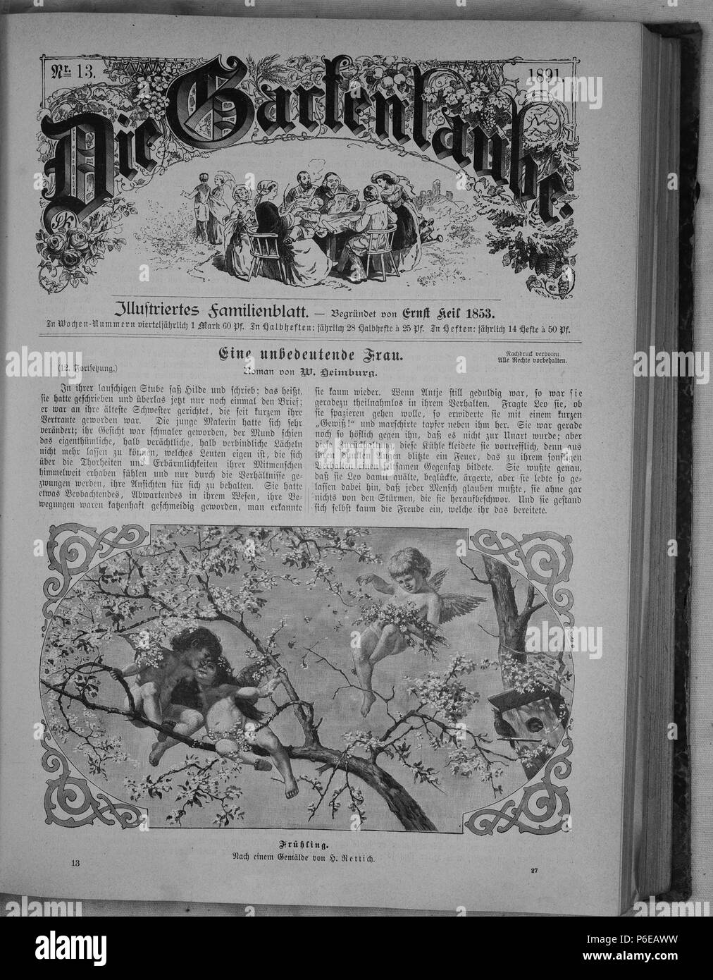 . Die Gartenlaube. Deutsch : Seite 201 aus 'Die Gartenlaube'. Anglais : page 201 du journal Die Gartenlaube pour 1891. Image extraite (le cas échéant) : fichier:Die Gartenlaube (1891) b 201.jpg - hi res, 2,5 MO. Deutsch : keine Bildunterschrift : Anglais pas de légende . N/A 14 Die Gartenlaube (1891) 201 Banque D'Images