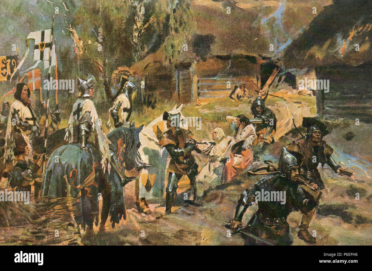 Chevaliers teutoniques' apostolat . 1909 82 WKossak032 Banque D'Images