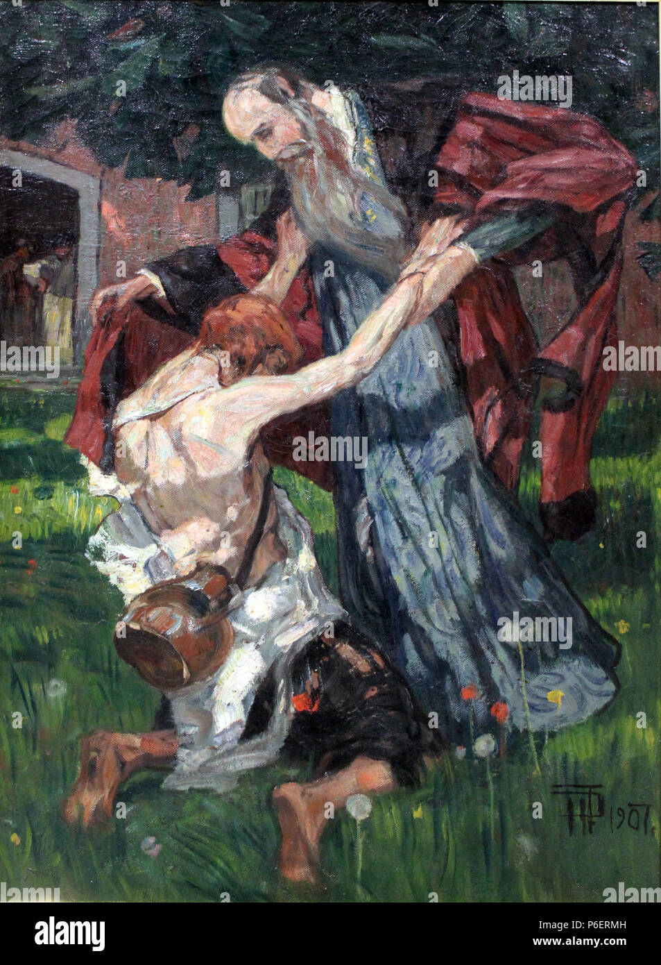 . Anglais : retour du fils prodigue Deutsch : Die Heimkehr des verlorenen Sohnes : 190711907 Feddersen Heimkehr des verlorenen Sohnes anagoria Banque D'Images