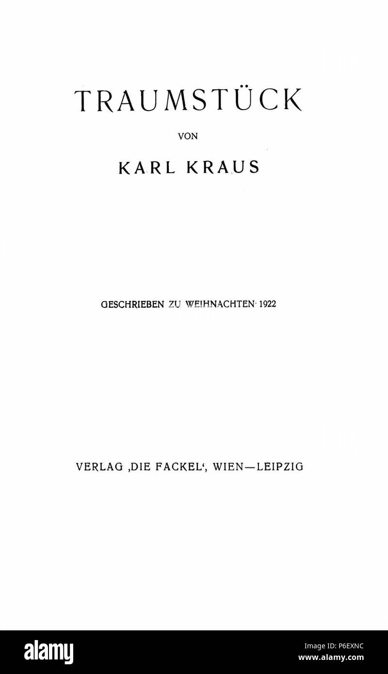 12 De Traumstück Kraus 01 Banque D'Images