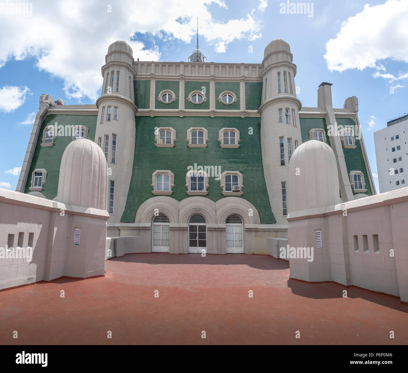 Terrasse de Palacio Barolo Barolo (Palace) - Buenos Aires, Argentine Banque D'Images
