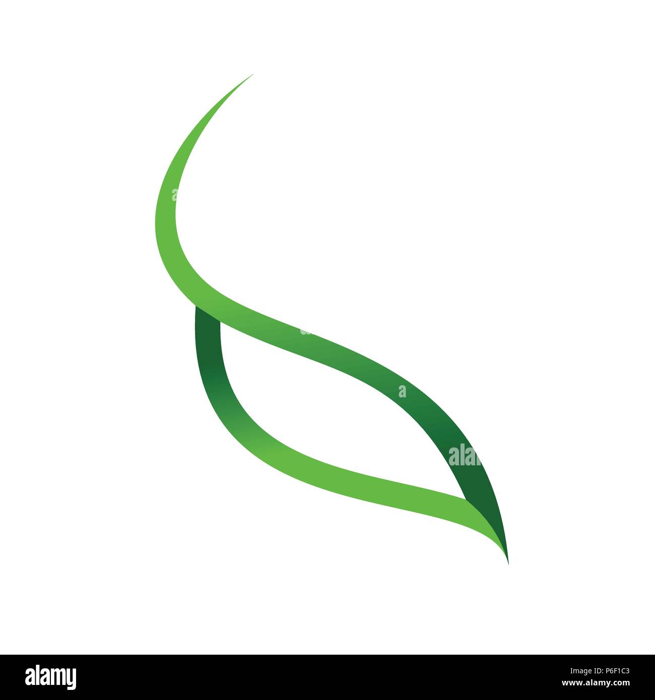 Les yeux de la feuille graphique Symbole Vecteur Swoosh Logo Design Illustration de Vecteur