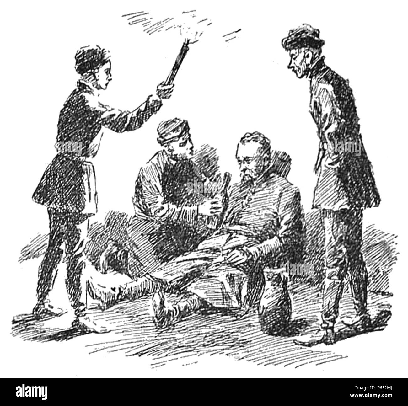 Polski : grafika z ksi ? ?ki PL . 1901 Szwedzi page 86 w Warszawie 0143b Banque D'Images