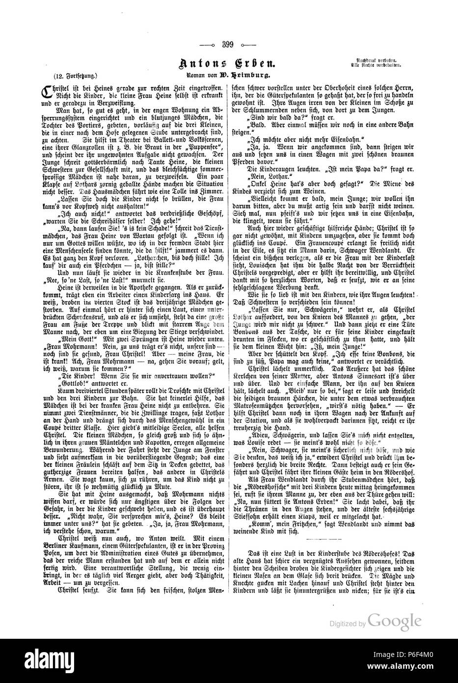 . Die Gartenlaube. Erreur d'expression : mot inconnu 'die'. Deutsch : keine Bildunterschrift : Anglais pas de légende . N/A 35 Die Gartenlaube (1898) 0399 Banque D'Images
