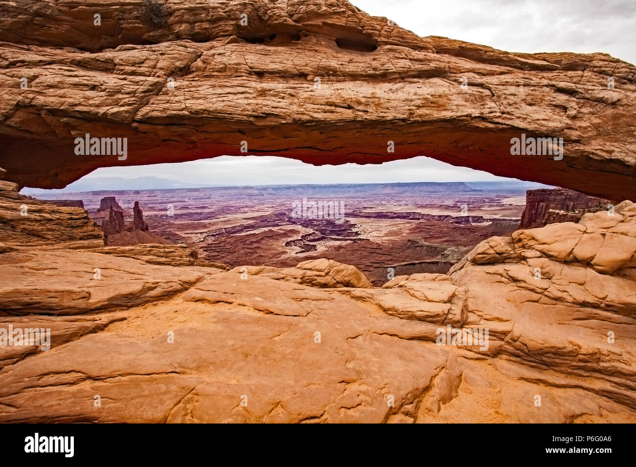 Canyonlands 2 Mesa Arch Banque D'Images