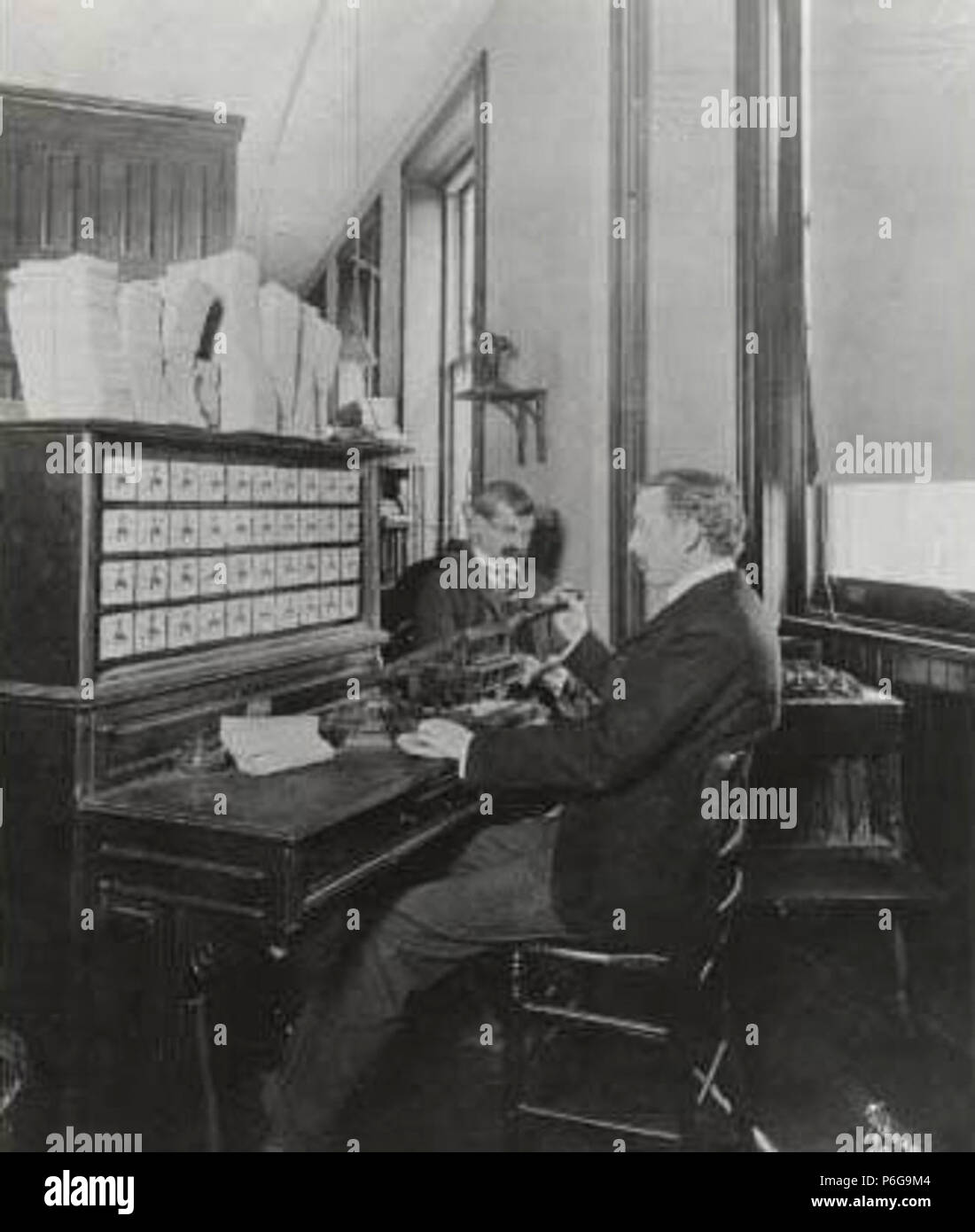 Hollerith tabulating machine électrique de 1902. Banque D'Images