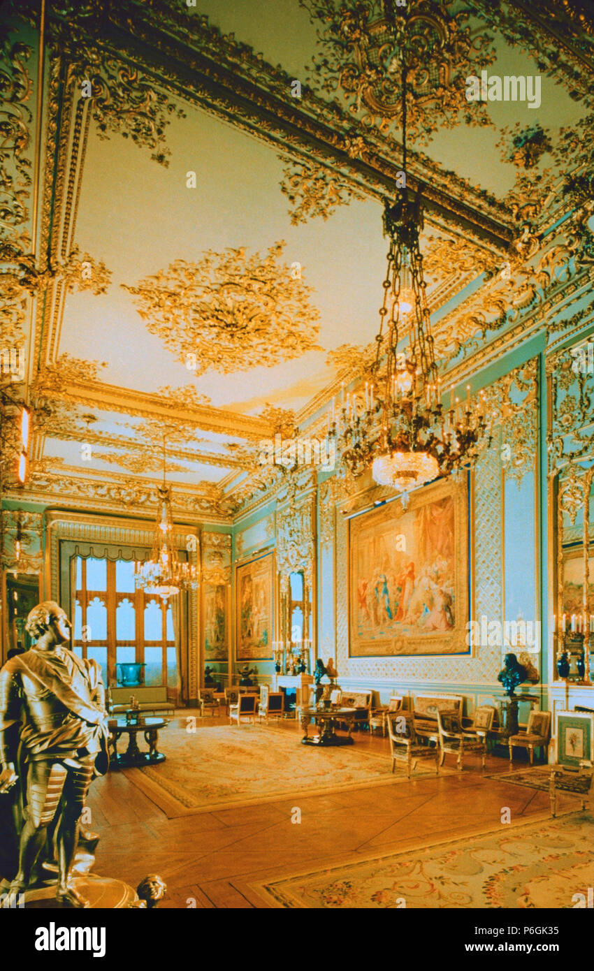 Grand Salon de réception, le château de Windsor, Windsor, Angleterre Banque D'Images