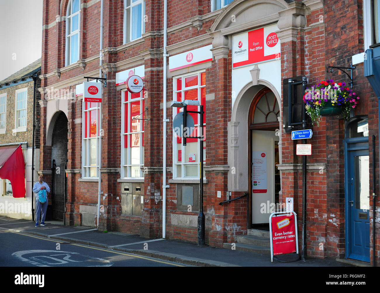 Bureau de poste de la ville de Ripon North Yorkshire England UK Banque D'Images