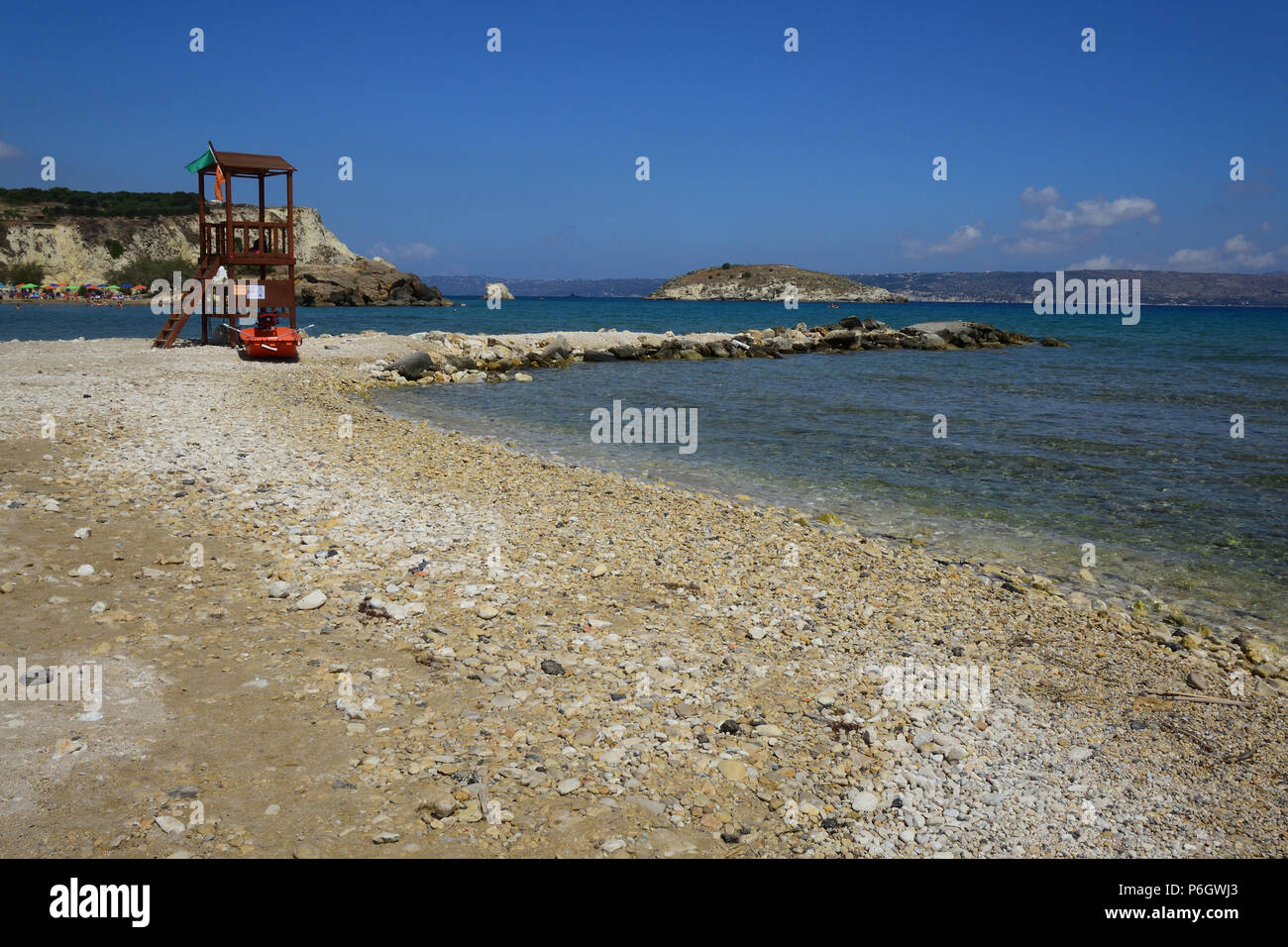 Almyrida beach, Crète, Grèce, Europe Banque D'Images