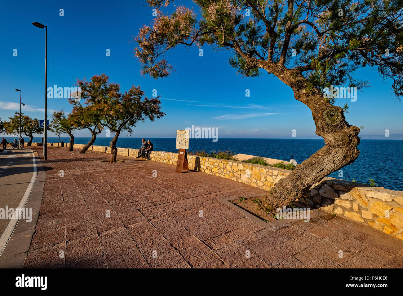 Italie Sardaigne Porto Torres - Front de balai Photo Stock - Alamy