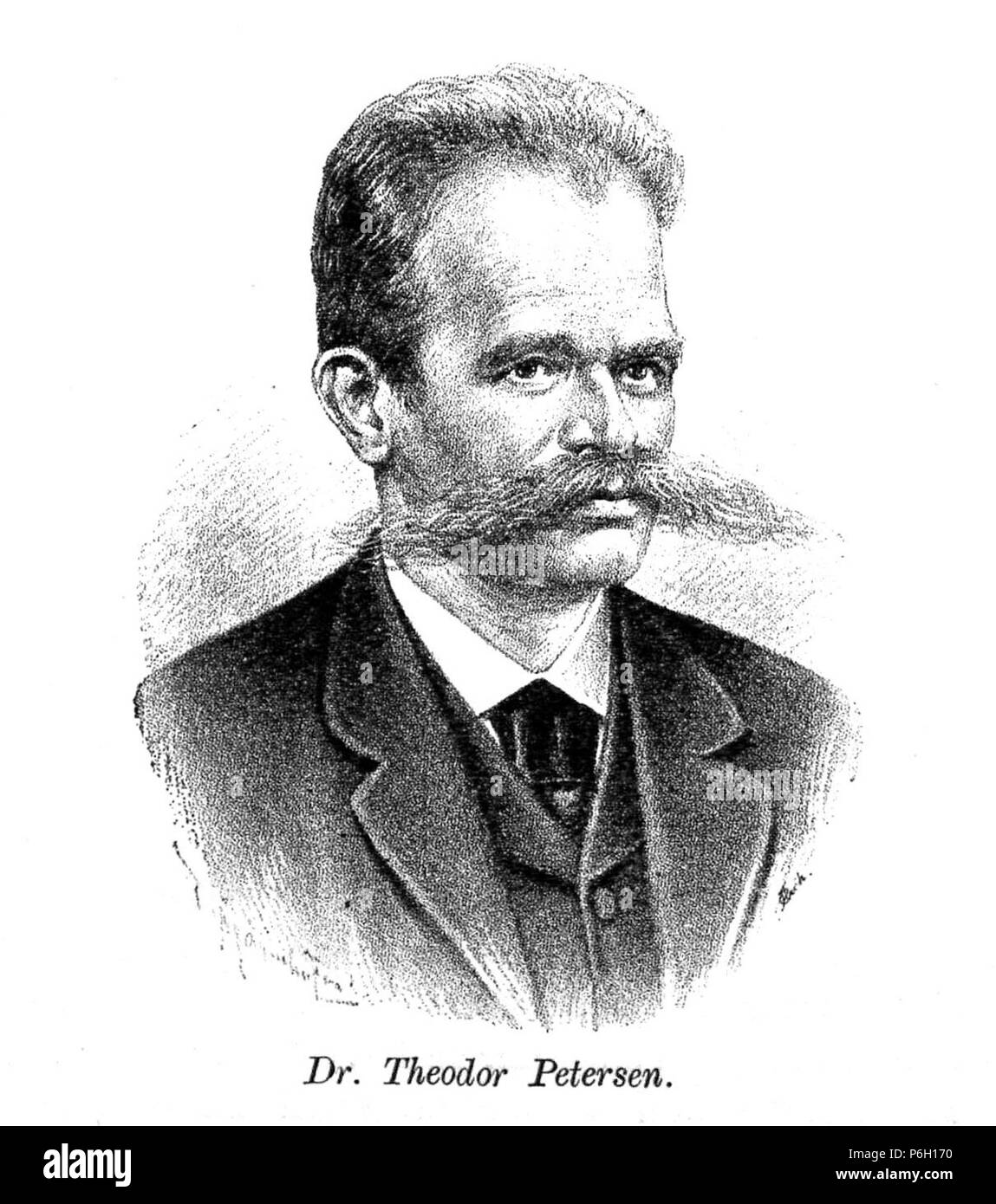 Dr. Theodor Petersen aus Zeitschrift des Deutschen und Oesterreichischen Alpenvereins 1894 Band 25 . 1894 77 Theodor Petersen DAV Banque D'Images