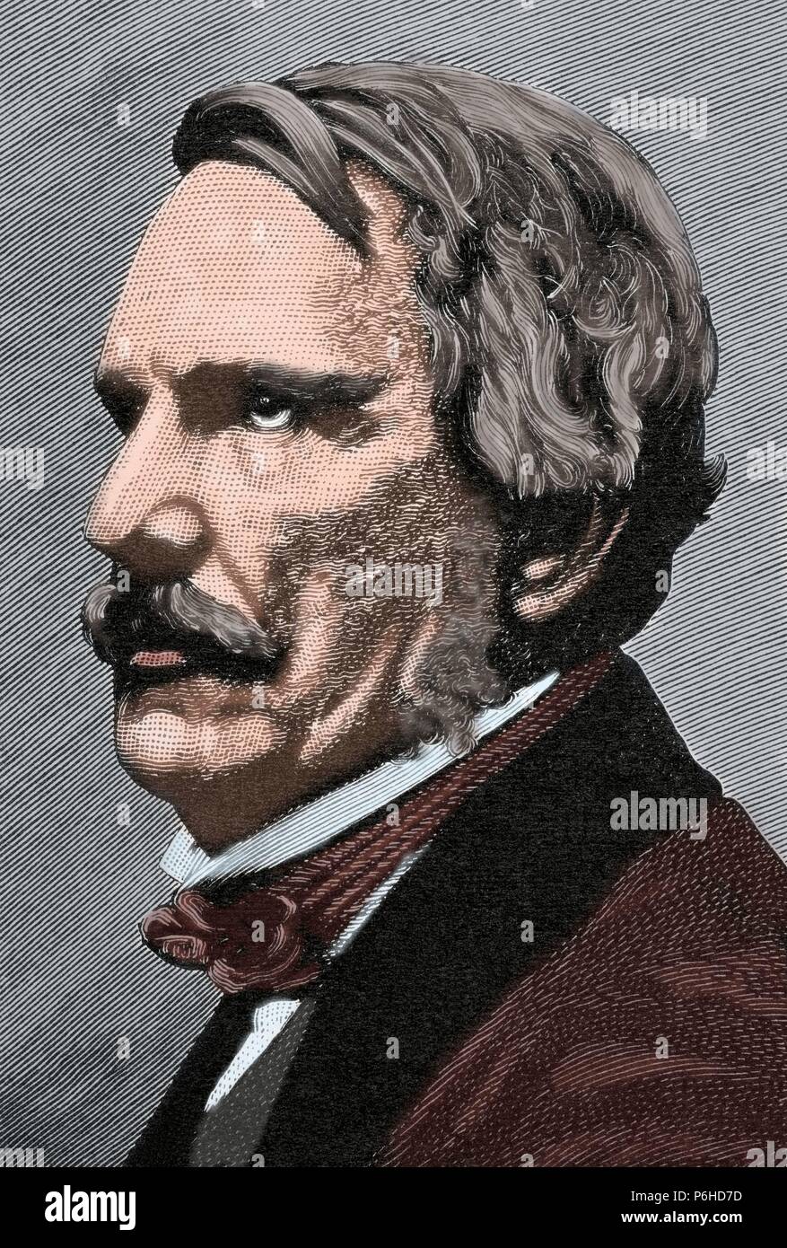 John Laird Mair Laurent, 1er baron Laurent (1811-1879). Homme politique britannique. La gravure à l'histoire universelle, 1892. De couleur. Banque D'Images