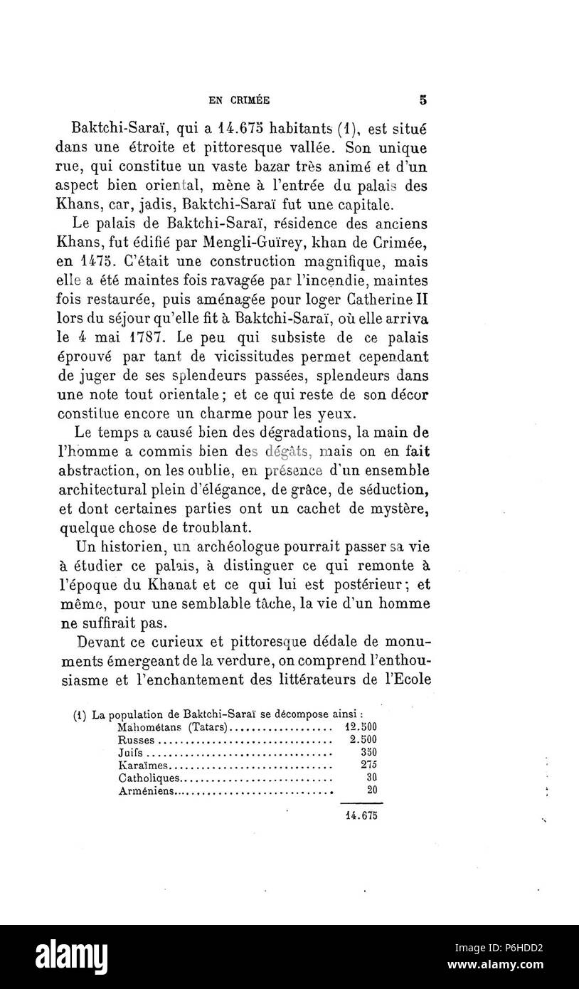1906. Baye, en Crimée. La RSL Страница (04 26275612196). Banque D'Images