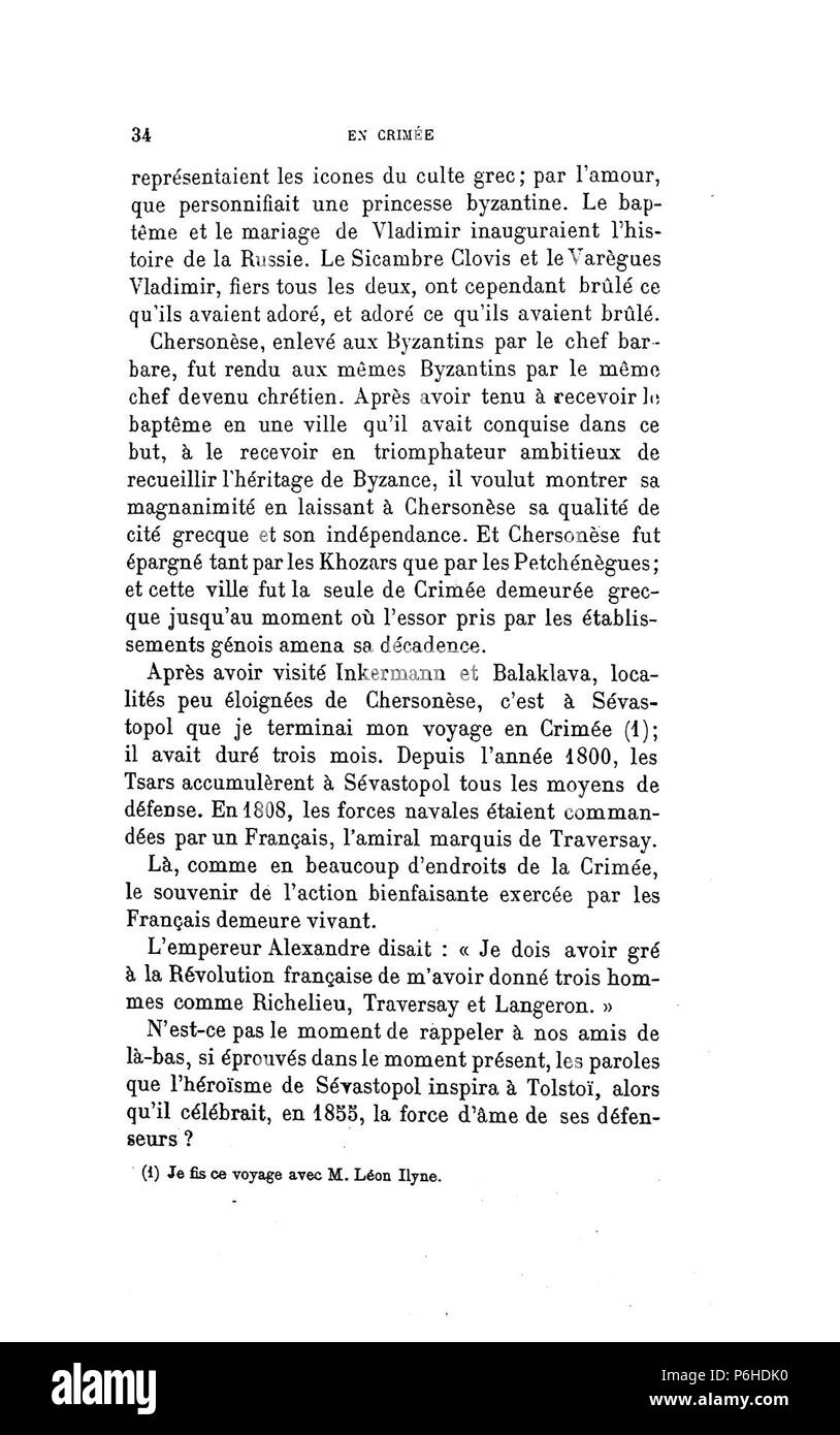 1906. Baye, en Crimée. La RSL Страница (33 26235288891). Banque D'Images