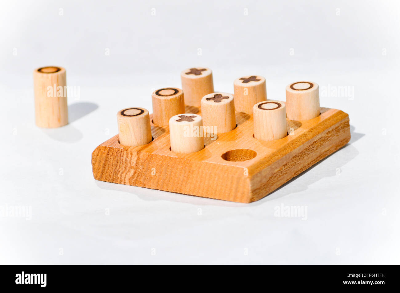 Jeu de morpion et traverse Banque D'Images