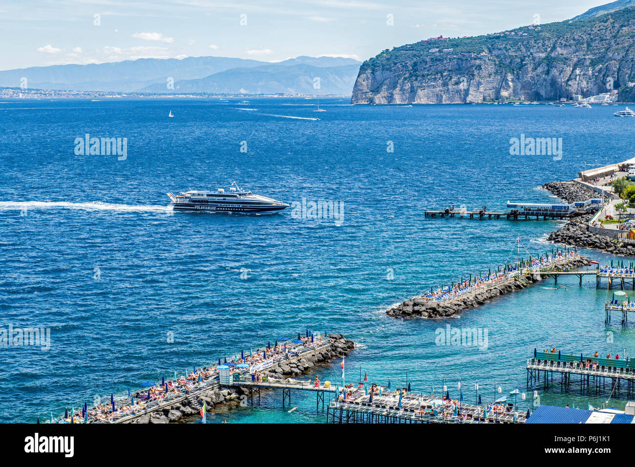 Port de plaisance San Francesco à Sorrento Italie Banque D'Images