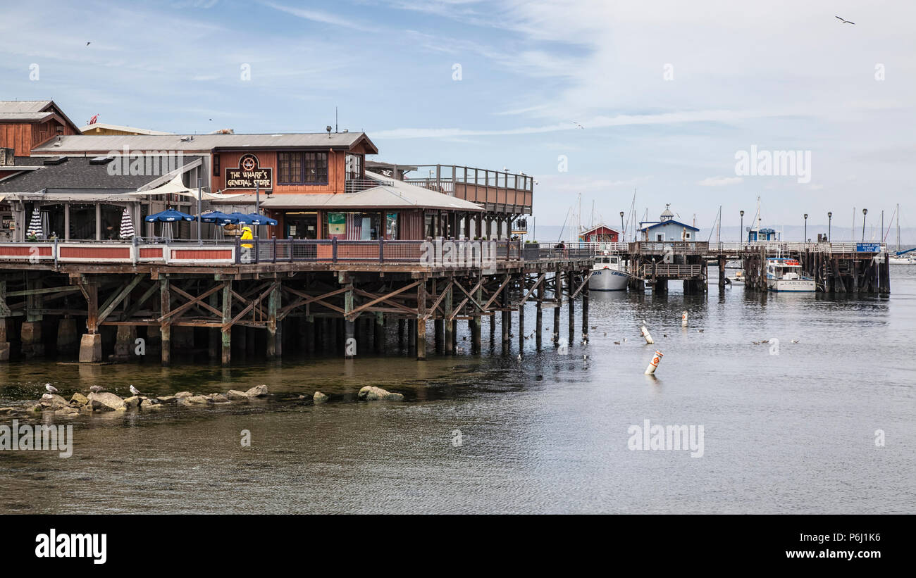 Wharf de Monterey, Californie Banque D'Images