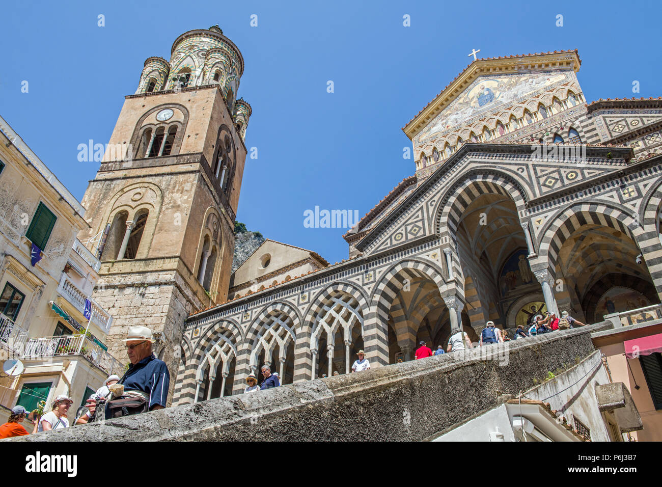 La Cathédrale d'Amalfi dans la Piazza del Duomo Florence Italie Banque D'Images