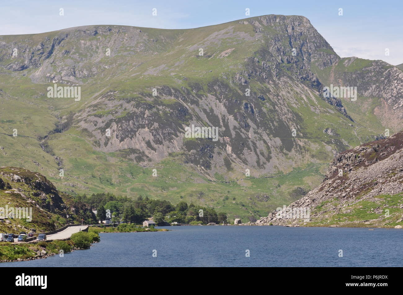Llyn Ogwen, Gwynedd, au nord-ouest du pays de Galles, Royaume-Uni Banque D'Images