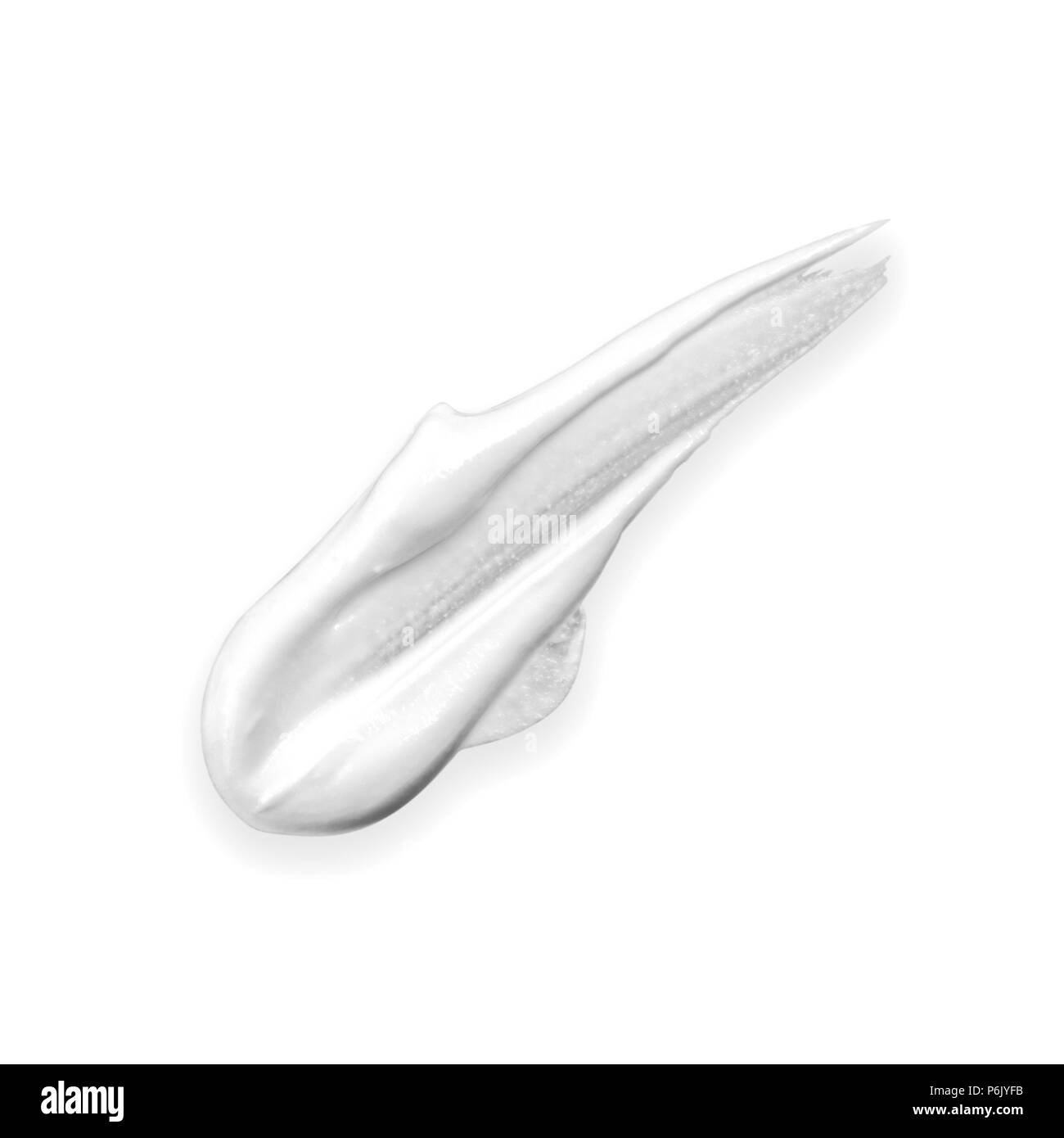 Crème cosmétique isolé sur fond blanc avec clipping path Banque D'Images