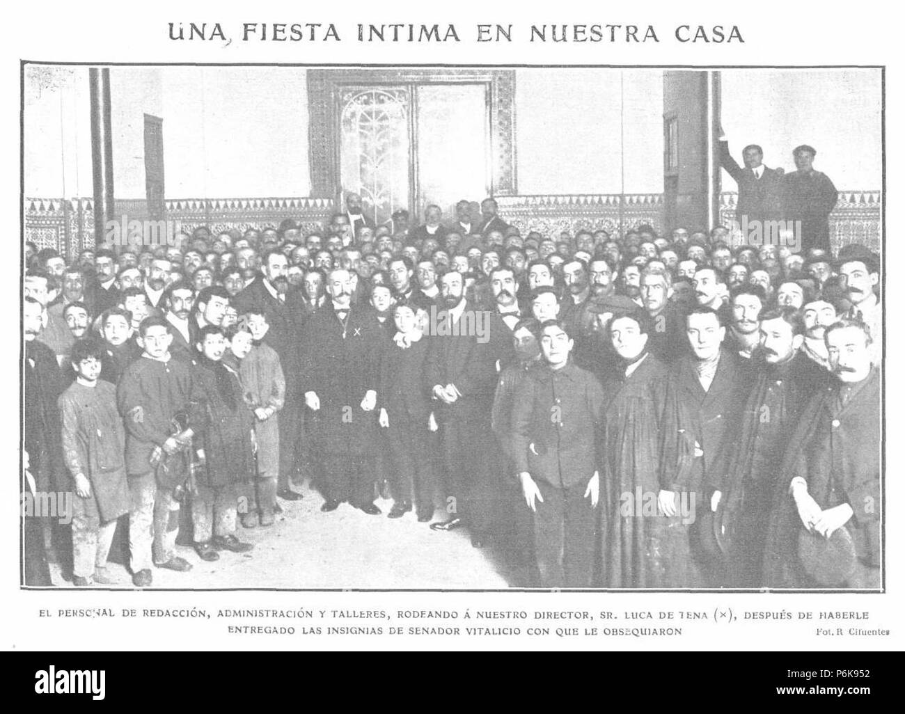 1909-01-20, Actualités, Una fiesta íntima en nuestra casa, Cifuentes. Banque D'Images
