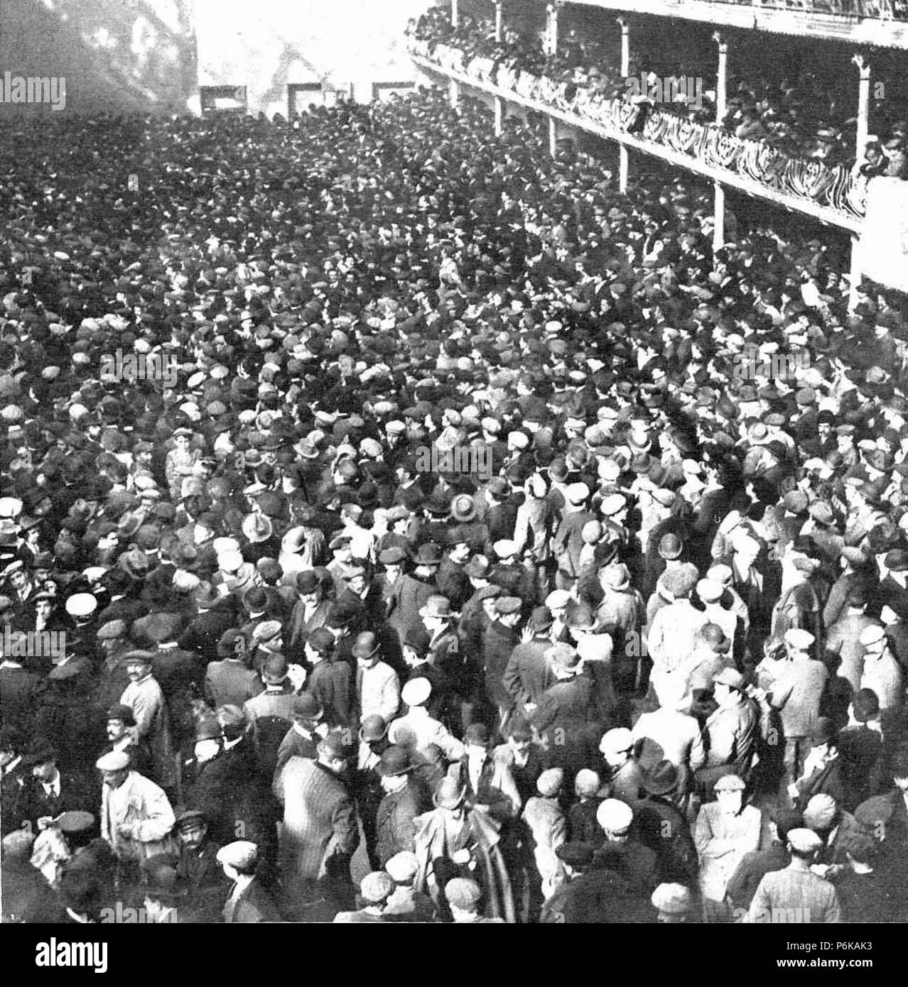 1909-11-10, (Actualités), El suplemento mitin del domingo en Jai Alai, Cifuentes (rognée). Banque D'Images