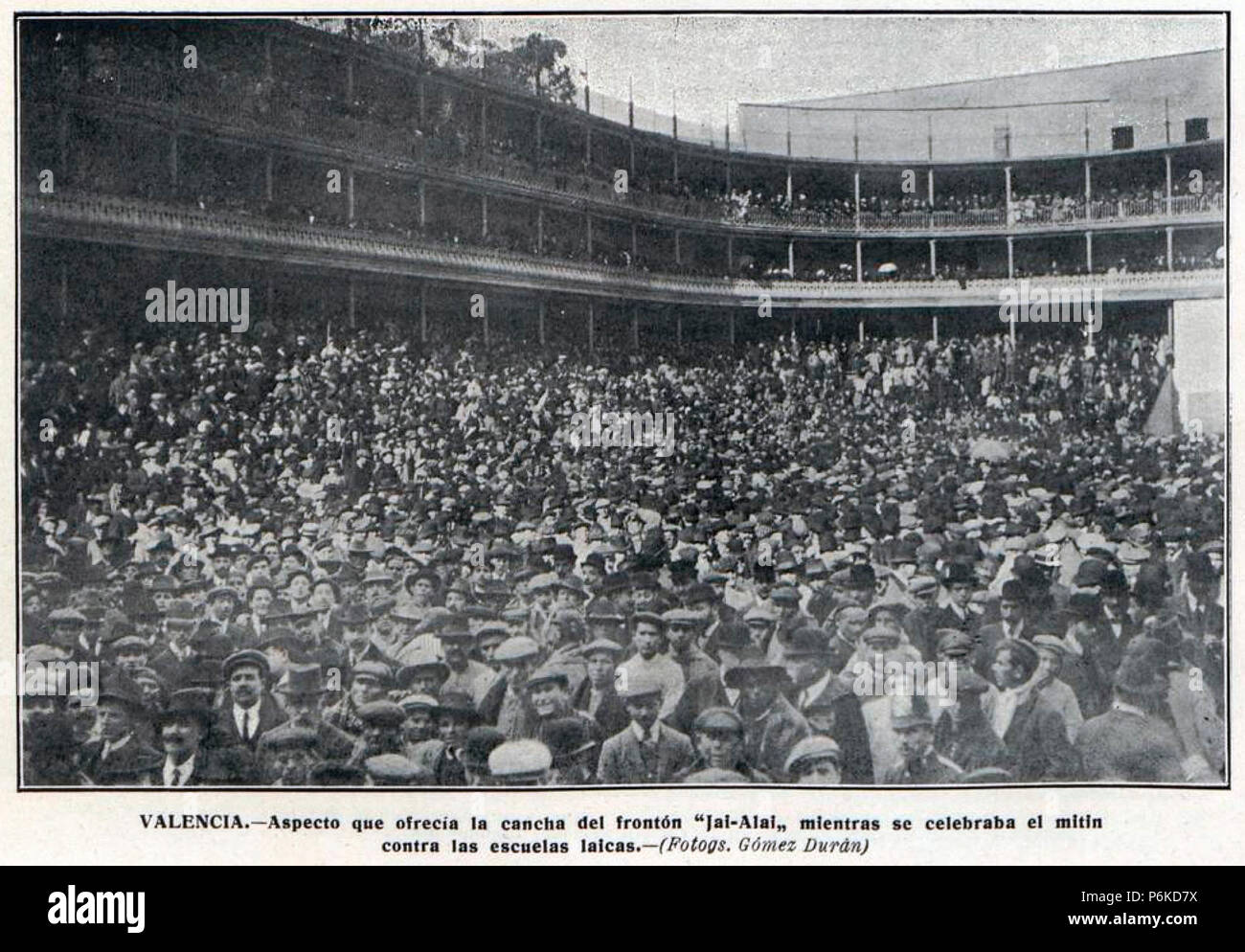 1910-02-26, La Hormiga de Oro, Frontón Jai Alai de Valencia, Gómez Durán. Banque D'Images