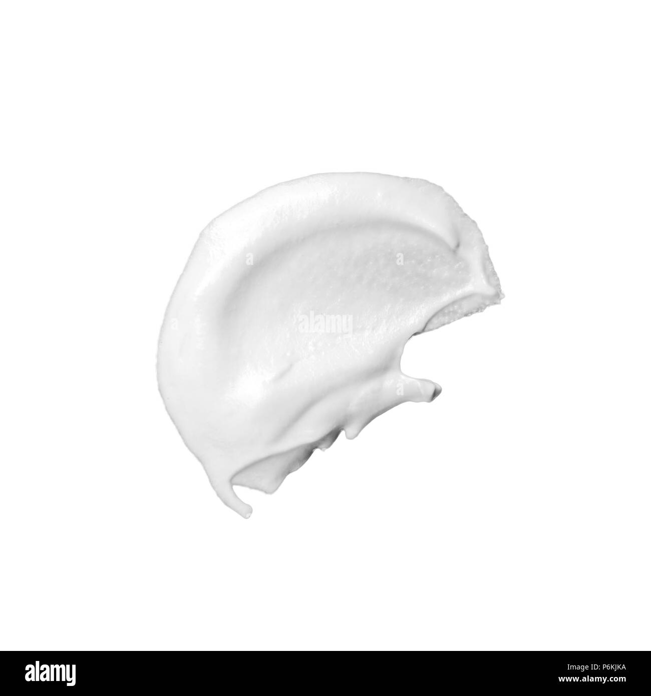 Crème cosmétique isolé sur fond blanc Banque D'Images