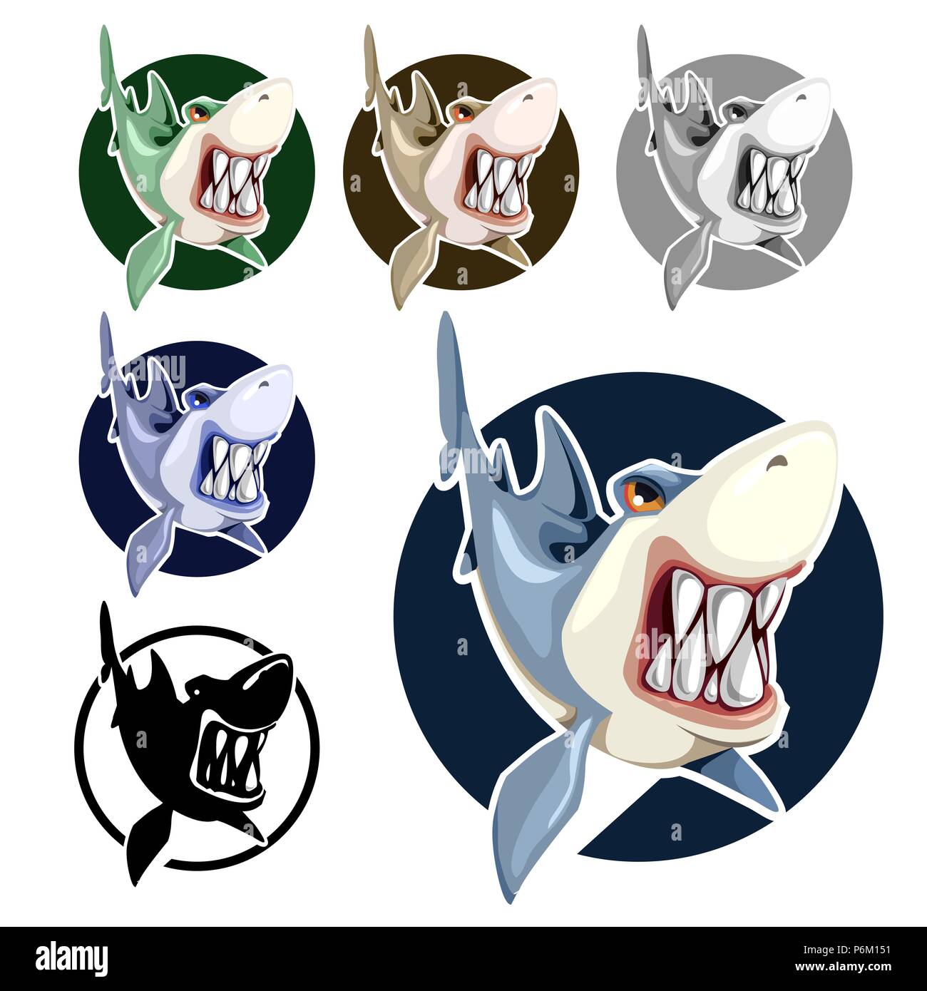 Shark jaw close up Banque d'images vectorielles - Alamy Shark jaw close up Banque d'images vectorielles - Alamy