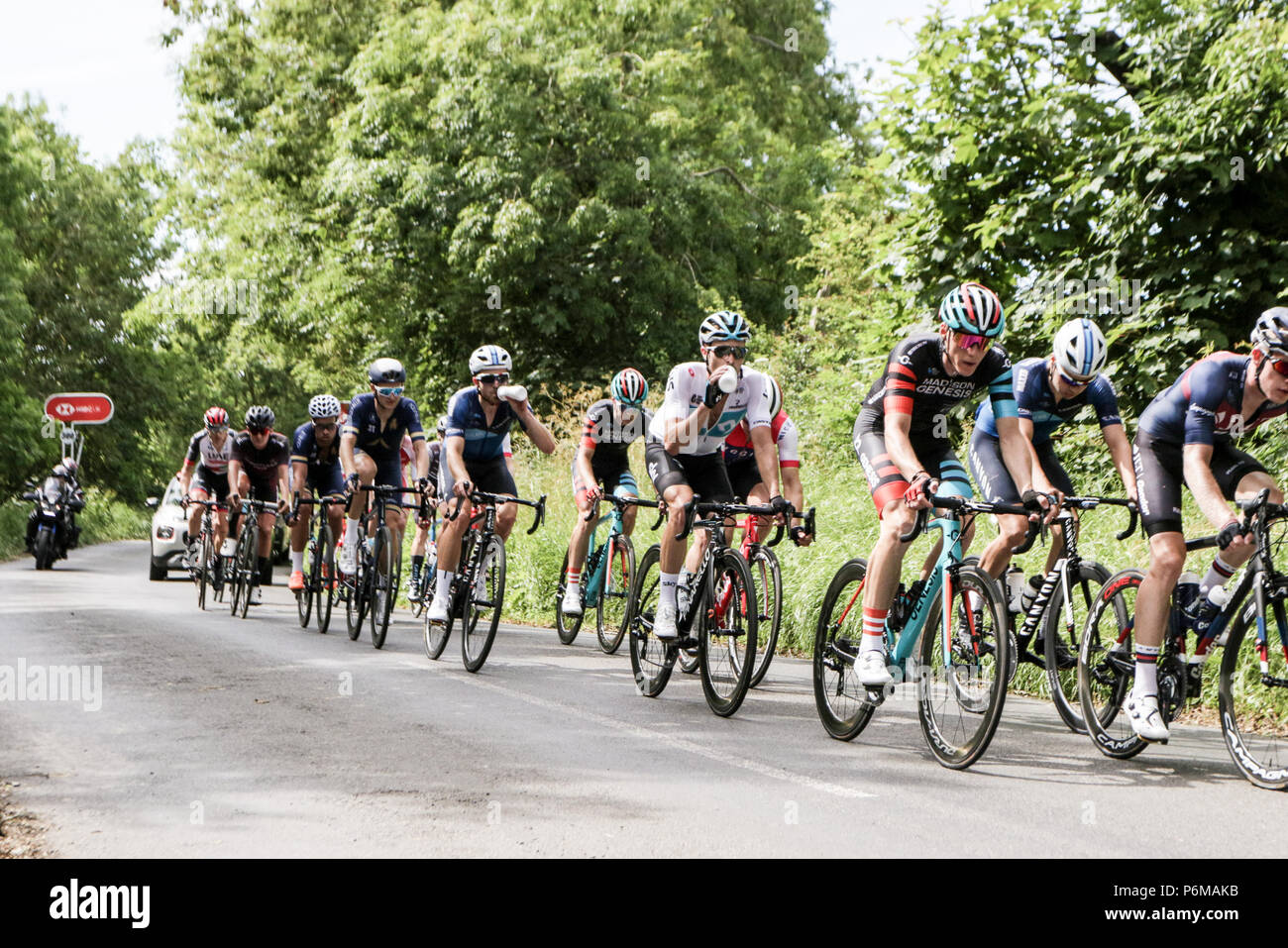 Northumberland, Royaume-Uni. 1er juillet 2018. Connor Swift, de Madison Genèse prend l'or et est couronné champion national dans la course élite hommes : Crédit Crédit : Dan Dan Cooke Cooke/Alamy Live News Banque D'Images