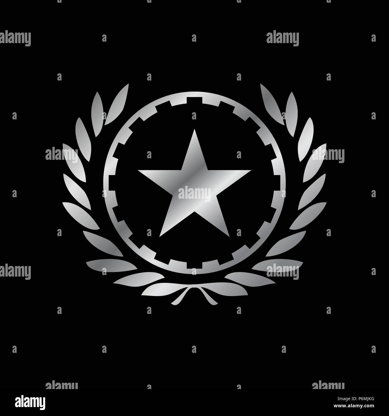 Working class hero argent Symbole Vecteur Emblème Logo Design Graphique Illustration de Vecteur