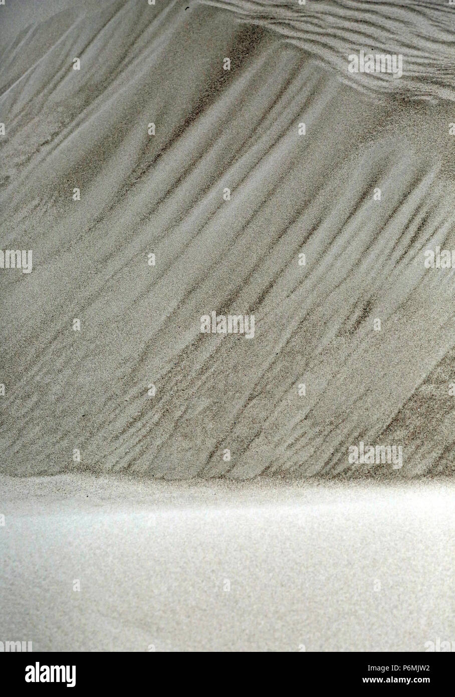 Warnemuende, modèle d'onde dans le sable Banque D'Images