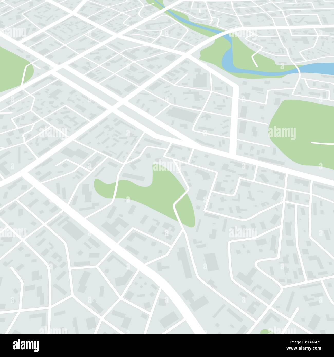 Résumé Plan de la ville. Quartier résidentiel de la ville. Centre-ville plan. Vector illustration Illustration de Vecteur