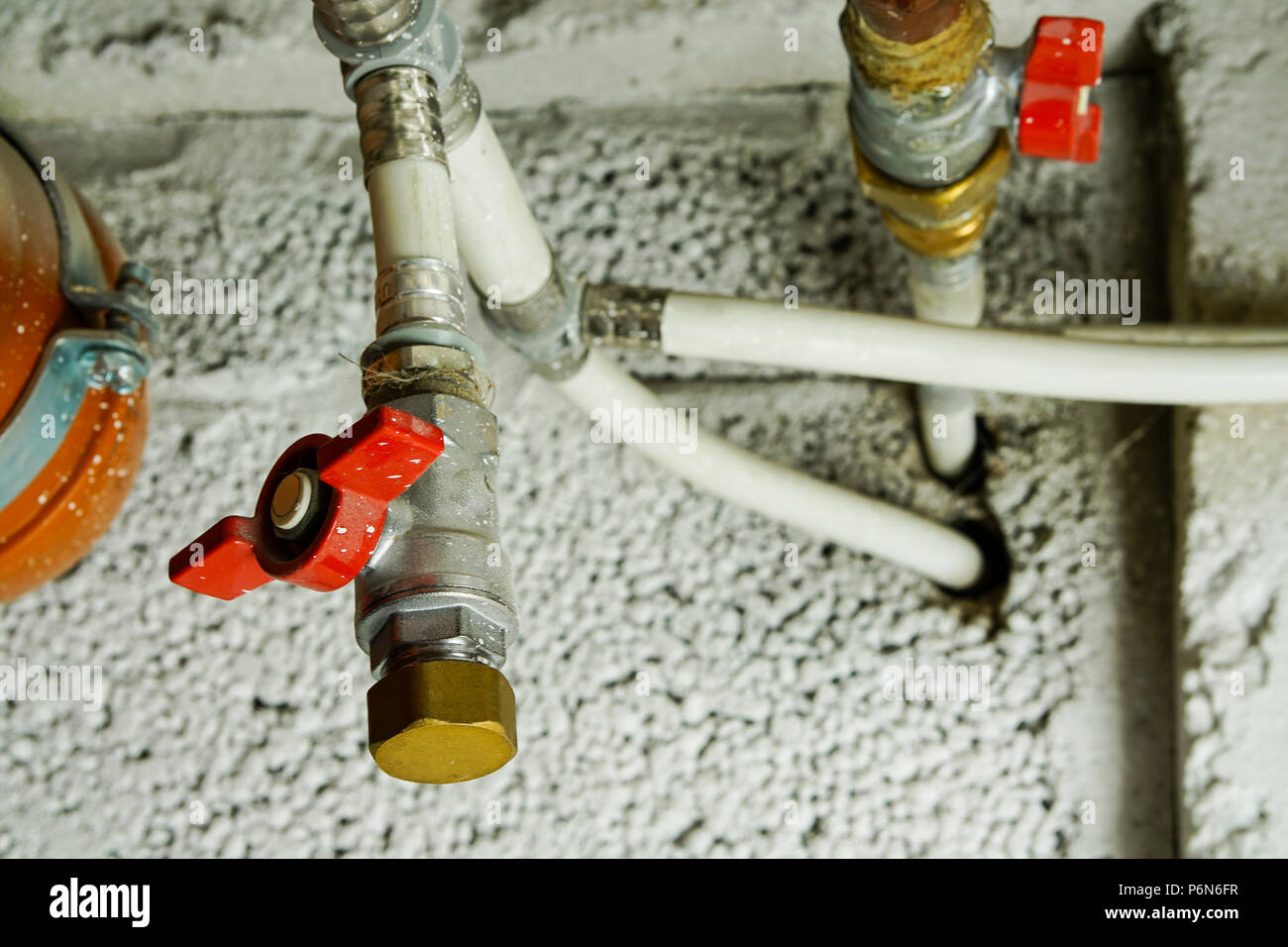 Système d'approvisionnement en eau de la chambre Banque D'Images
