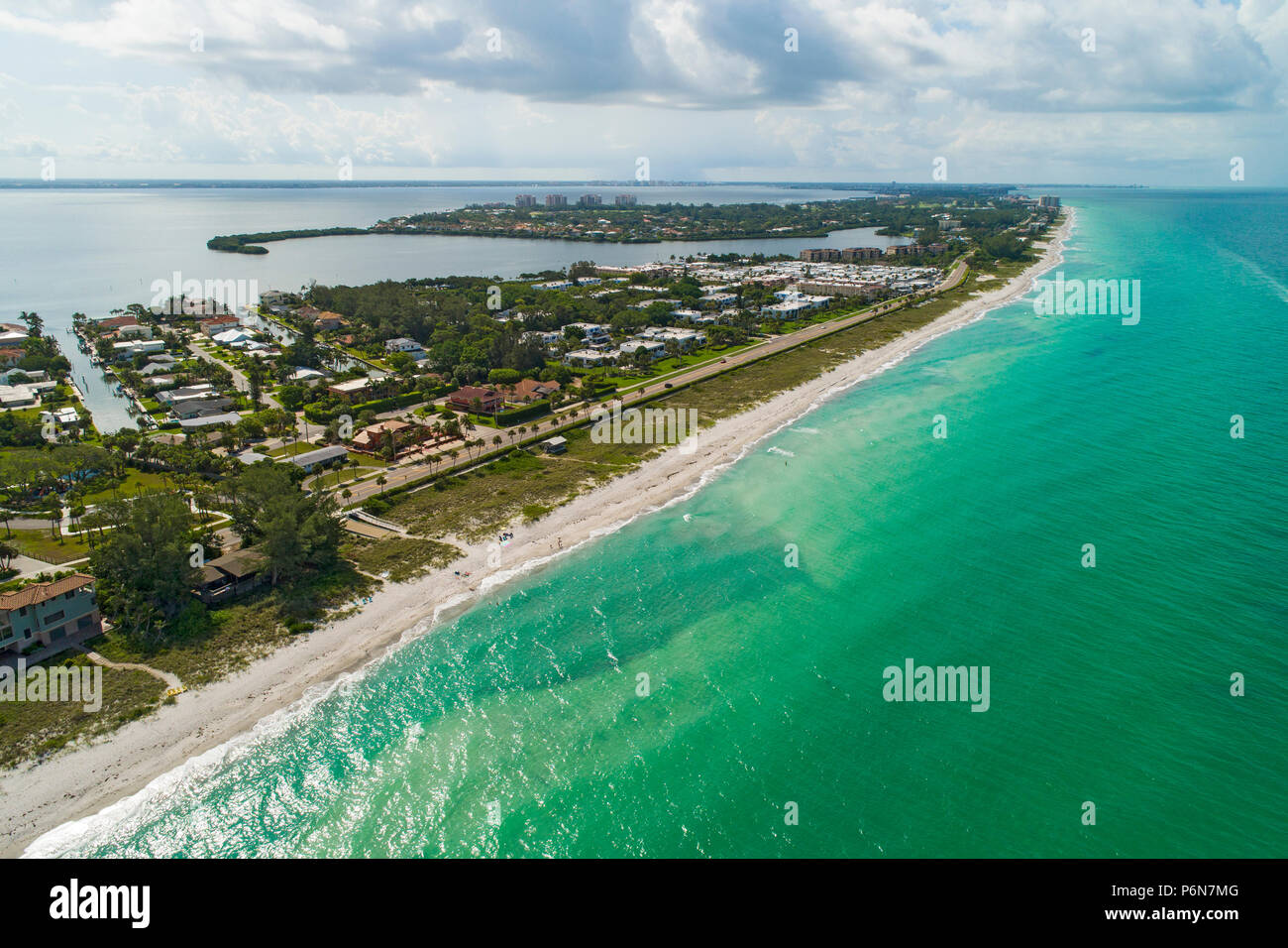 Long Boat clé est à côté de Sarasota et de Anna Maria Island Floride et est un quartier chic et destination de vacances de vacances favorite sur Banque D'Images