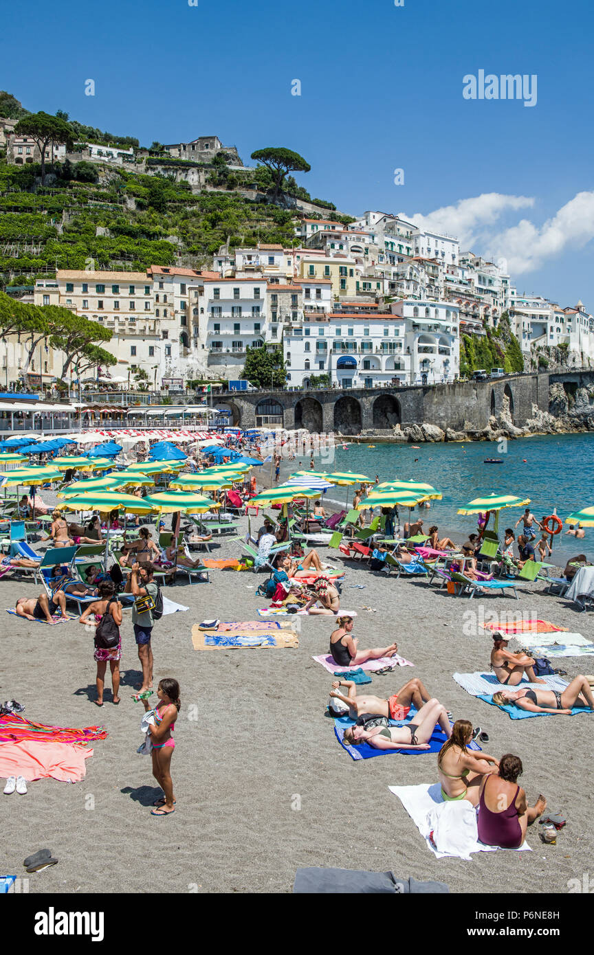 Amalfi, sur la côte amalfitaine, de l'Italie Banque D'Images
