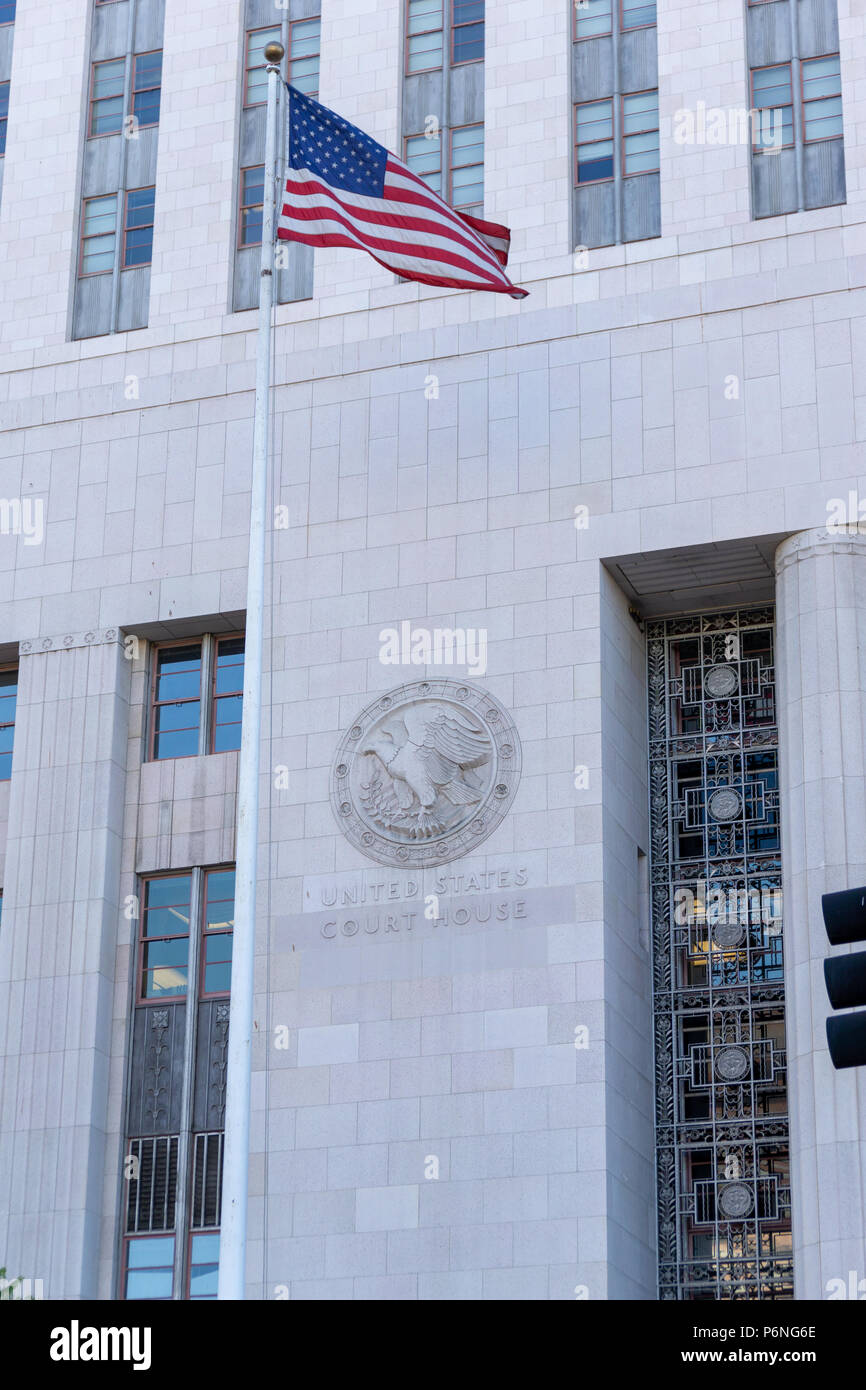 Maison de la Cour fédérale, Los Angeles Banque D'Images