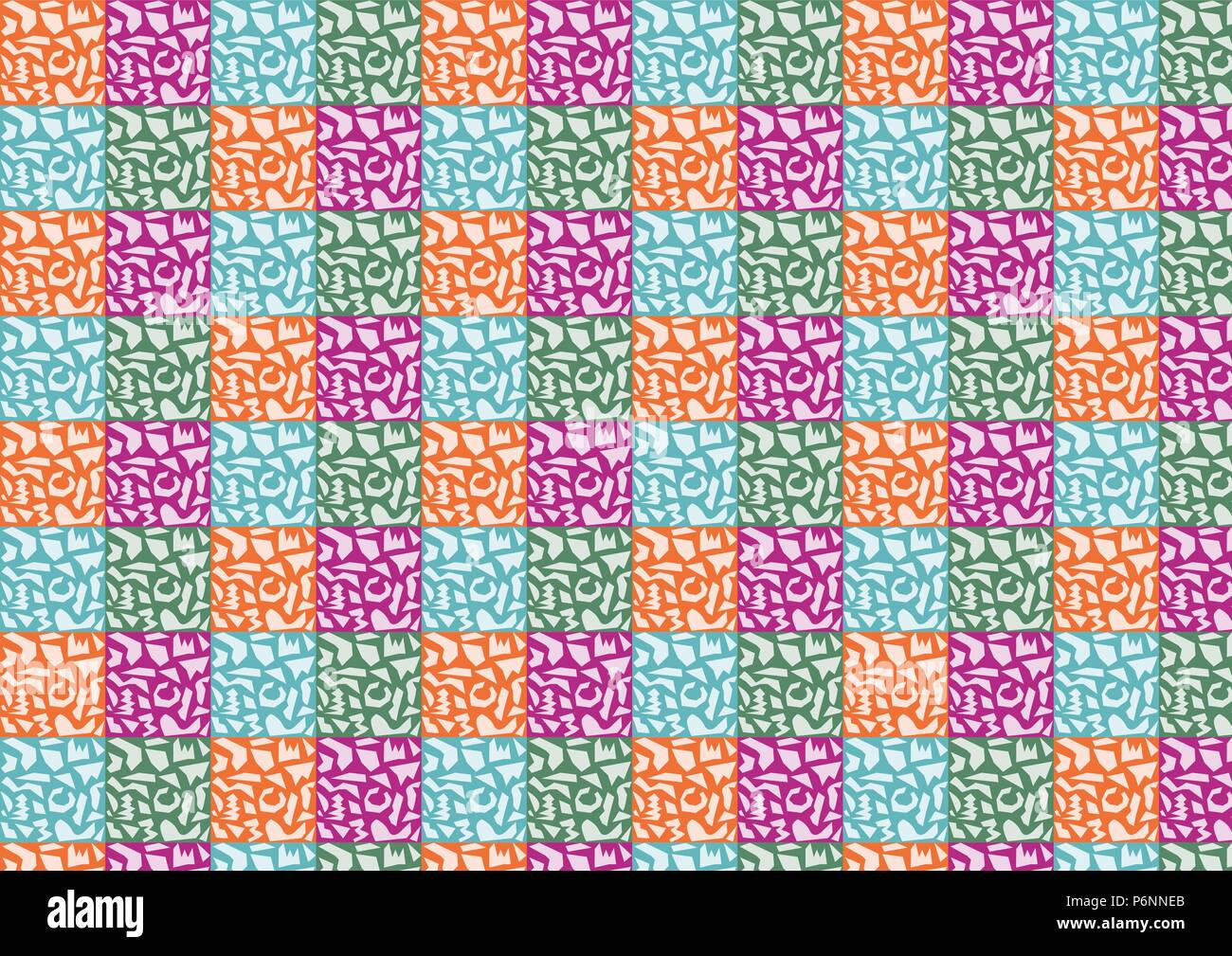 Modèle de polygone sur fond coloré comme l'orage, vert, violet et bleu. Polygone abstrait style de motif transparente pour la conception Illustration de Vecteur