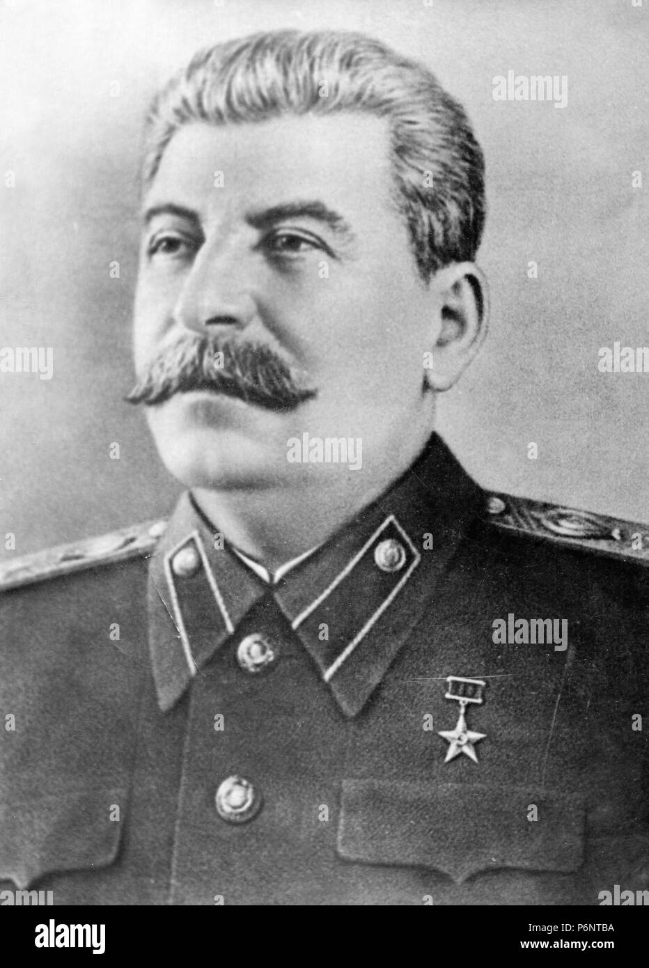 Portrait de Joseph Staline pendant la Seconde Guerre mondiale. Banque D'Images