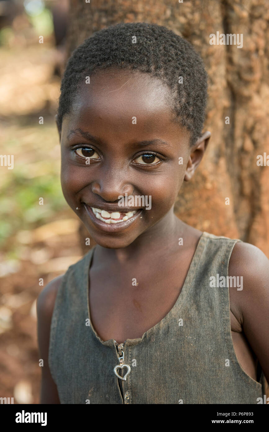 Fille de Machakos, au Kenya. Banque D'Images