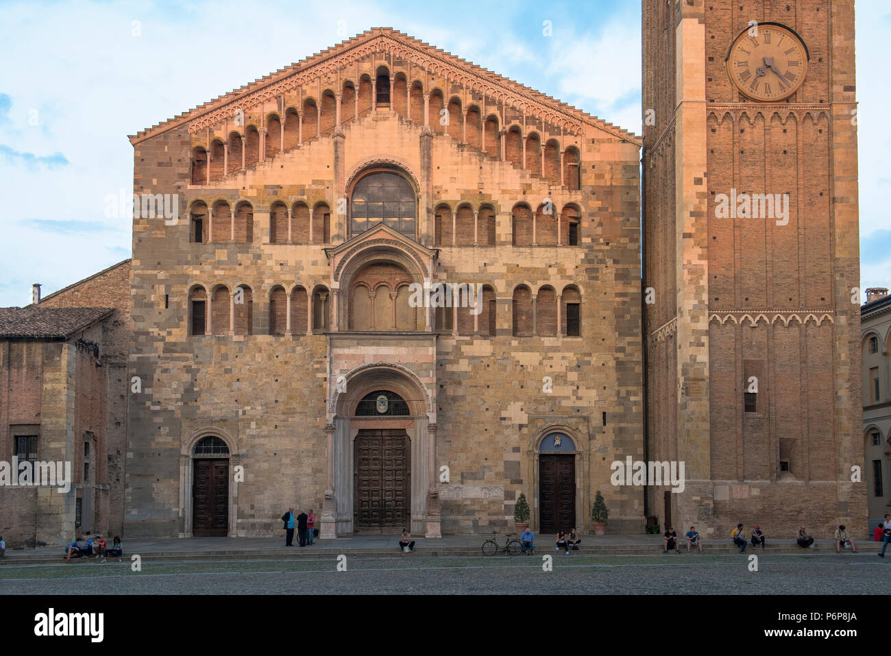 Parma Duomo (cathédrale), l'Italie. Banque D'Images