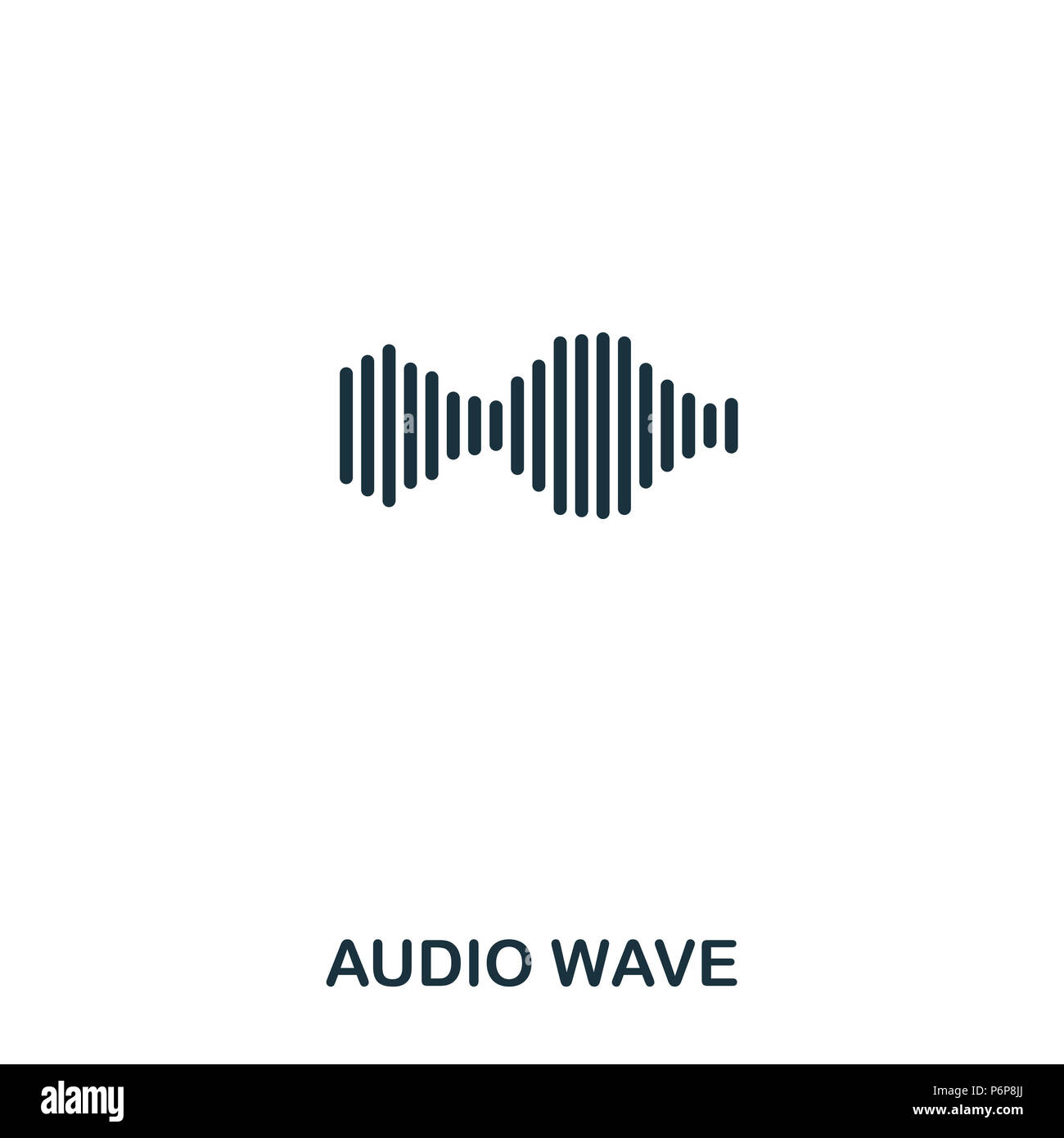 Sound Wave Equalizer Icon Audio Banque d'image et photos - Alamy