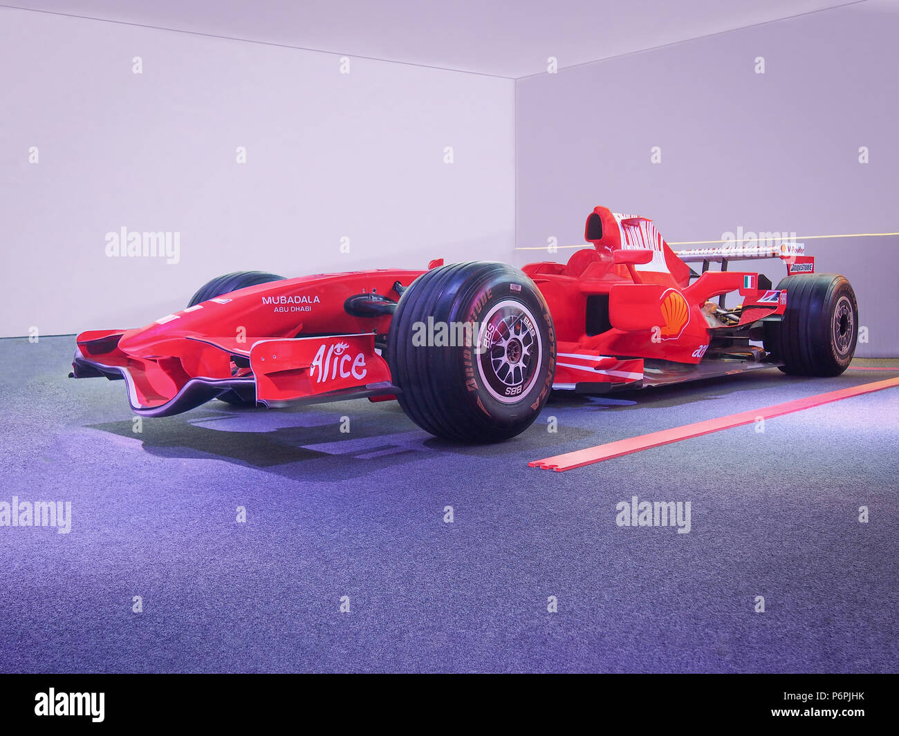 MARANELLO, ITALIE - 21 juillet 2017 : 2008 Ferrari F2008 dans le Musée Ferrari. Banque D'Images