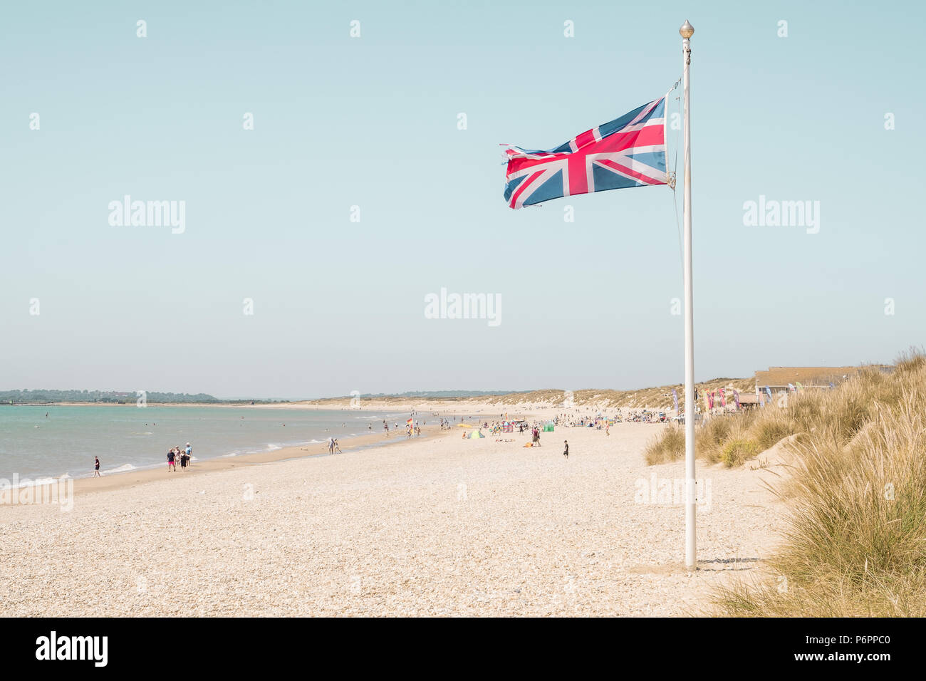 Camber Sands Beach, Sussex, UK Banque D'Images