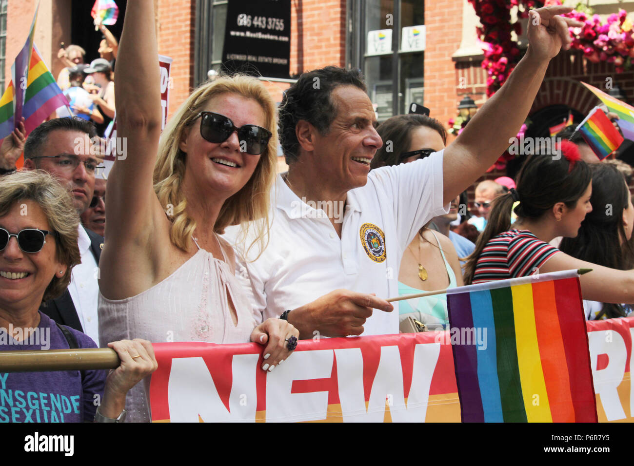 24 juin 2018 - New York, New York, États-Unis - LGBT Pride Parade dans le Village, Gov. Andrew Cuomo.24 juin 2018.Photo par John M. Mantel. (Crédit Image : © John Marshall via Mantel Zuma sur le fil) Banque D'Images